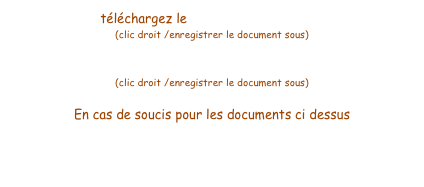 téléchargez le bulletin d'engagement (clic droit /enregistrer le document sous)
REGLEMENT DE LA ROND’EUROP 2006 (clic droit /enregistrer le document sous)
En cas de soucis pour les documents ci dessus téléchargez Acrobat Reader ici