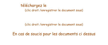 téléchargez le bulletin d'engagement (clic droit /enregistrer le document sous)
REGLEMENT DE L'EUROQUADER (clic droit /enregistrer le document sous)
En cas de soucis pour les documents ci dessus téléchargez Acrobat Reader ici